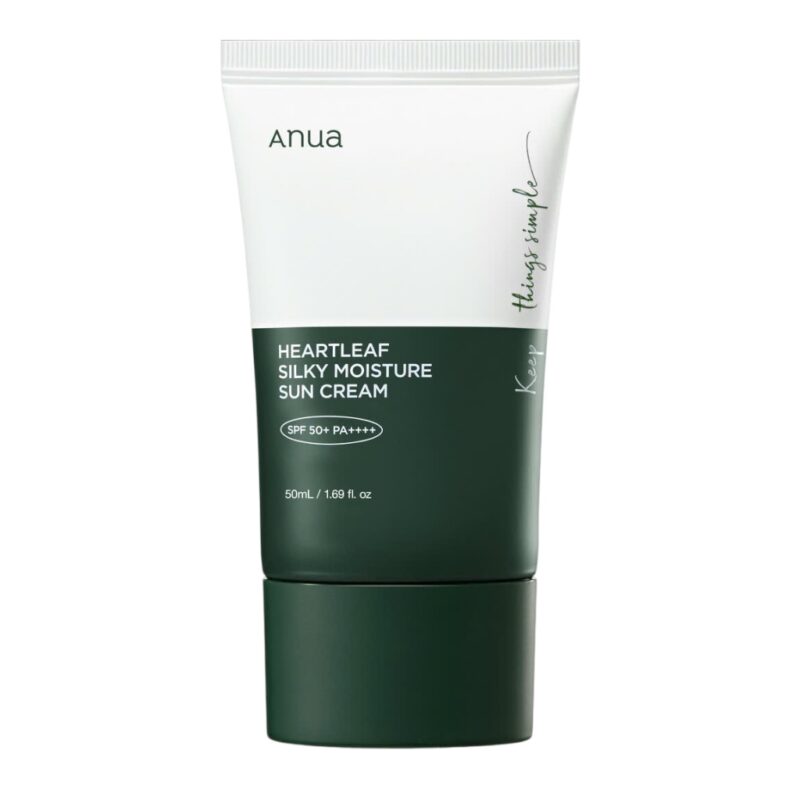 Anua Heartleaf Silky Moisture Sun Cream Sonnencreme mit Heartleaf-Extrakt