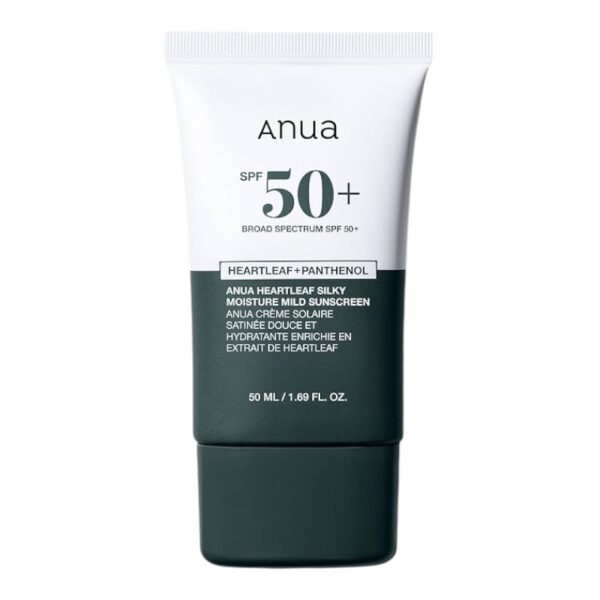 Anua Heartleaf Silky Moisture Mild Sunscreen SPF50+ PA++++