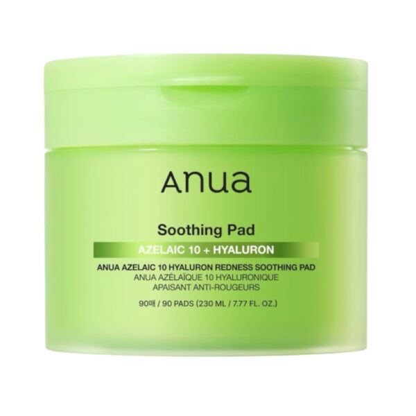 SKIN1004 Madagascar Centella Probio-Cica Essence Toner Anua Azelaic Acid 10 Hyaluron Redness Soothing Pad, 90 pcs