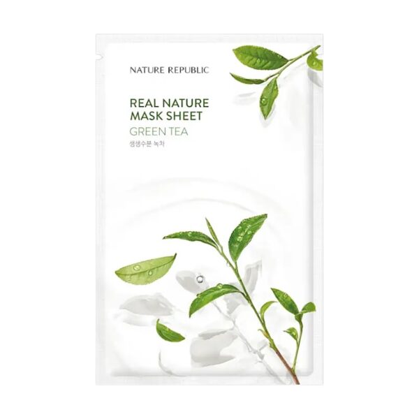 Nature Republic  Real Nature Green Tea  Sheet Mask, 23ml