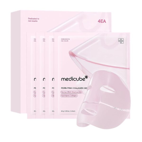 Medicube Salmon PDRN Pink Collagen Jelly Gel Mask, 4ks