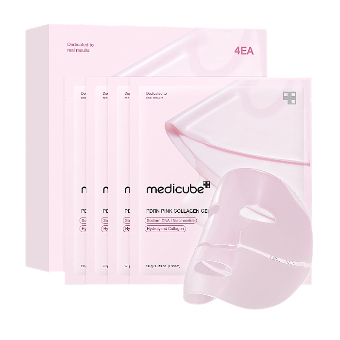 Medicube Salmon PDRN Pink Collagen Jelly Gel Mask, 4ks