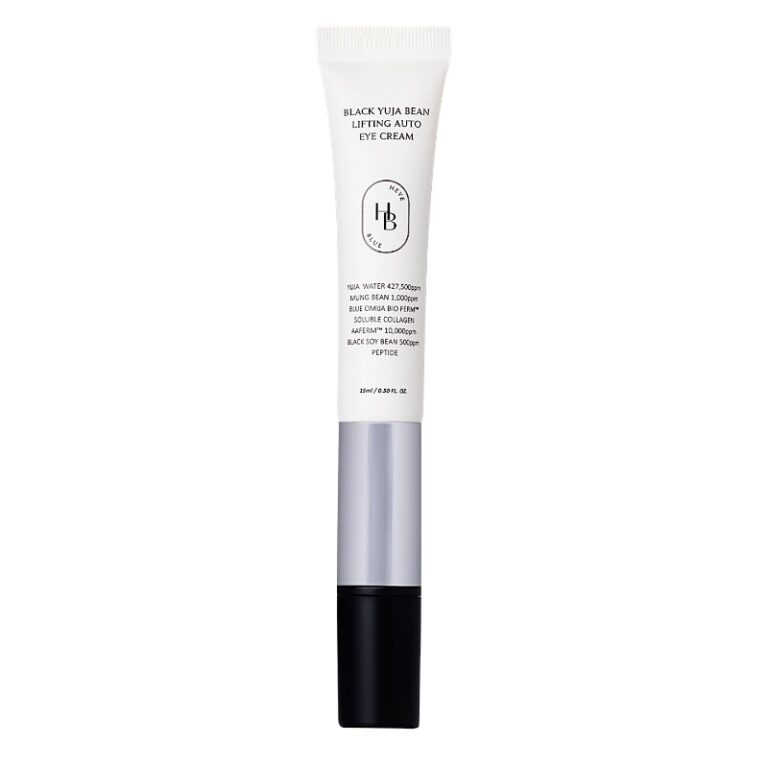 HEVEBLUE Black Yuja Bean Auto Eye Cream, 15 ml